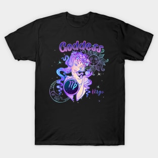 Zodiac Virgo Goddess Queen Horoscope T-Shirt